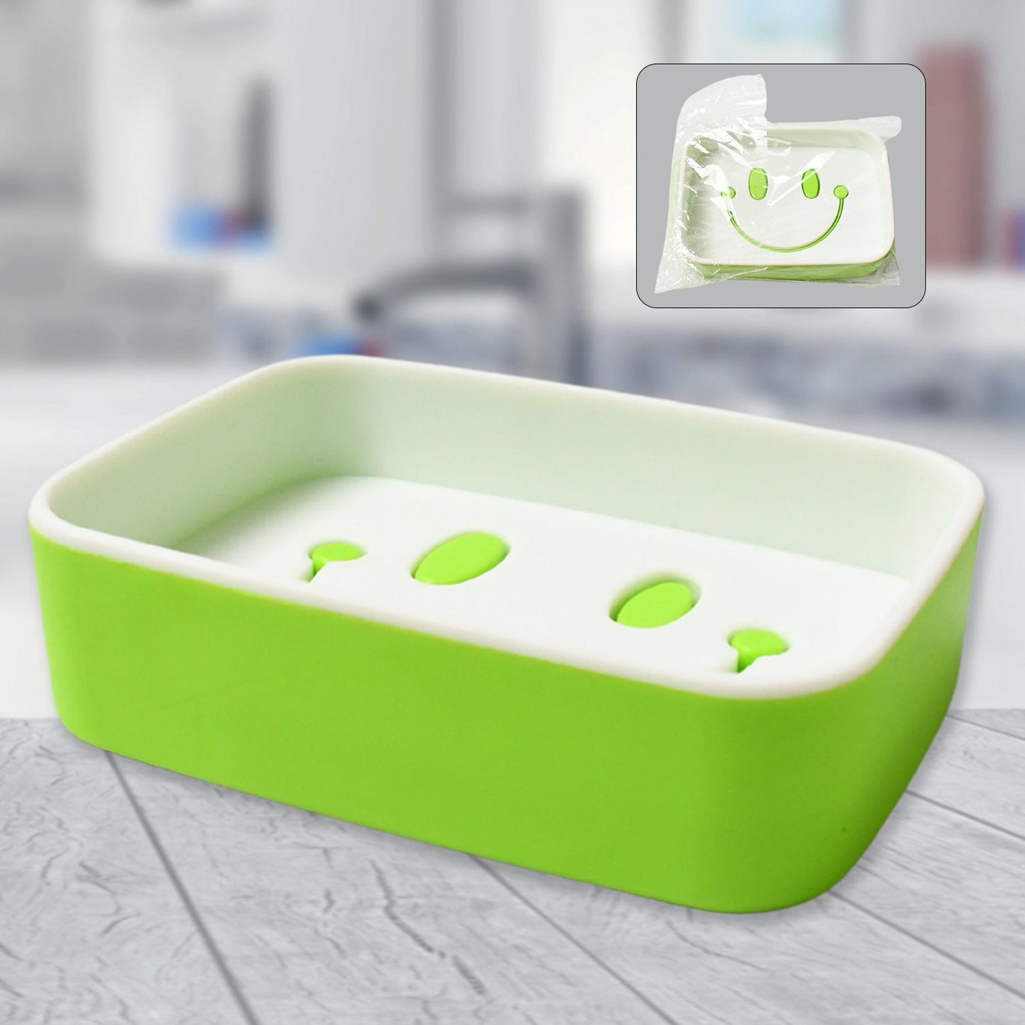 Portable Travel Soap Dish Box – Cute Cartoon Smile Face Draining Container Signature Kart