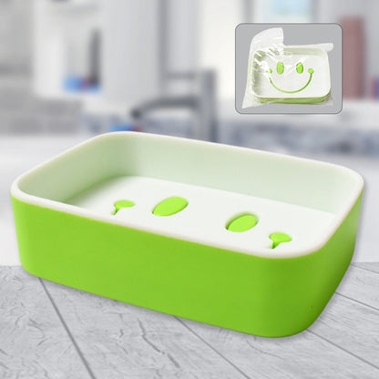 Portable Travel Soap Dish Box – Cute Cartoon Smile Face Draining Container Signature Kart
