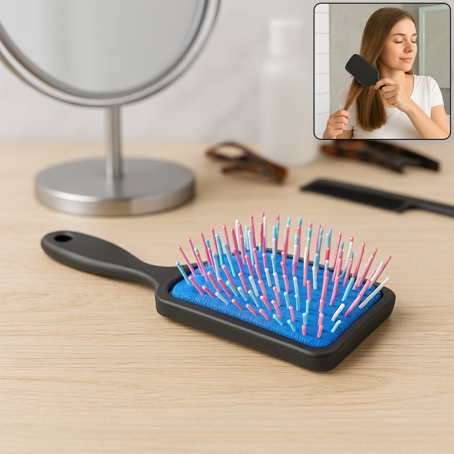 Massage Comb, Massage Hair Brush (1 Pc), Hair accessories signaturekarts