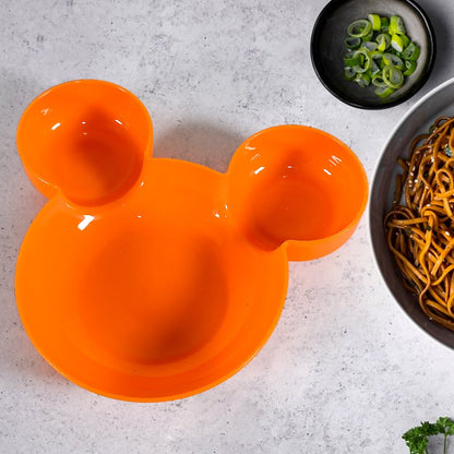 Mickey Mouse Shape Plates for Kids, Kids, Baby Cartoon Bowl Plate (1 Pc) signaturekarts