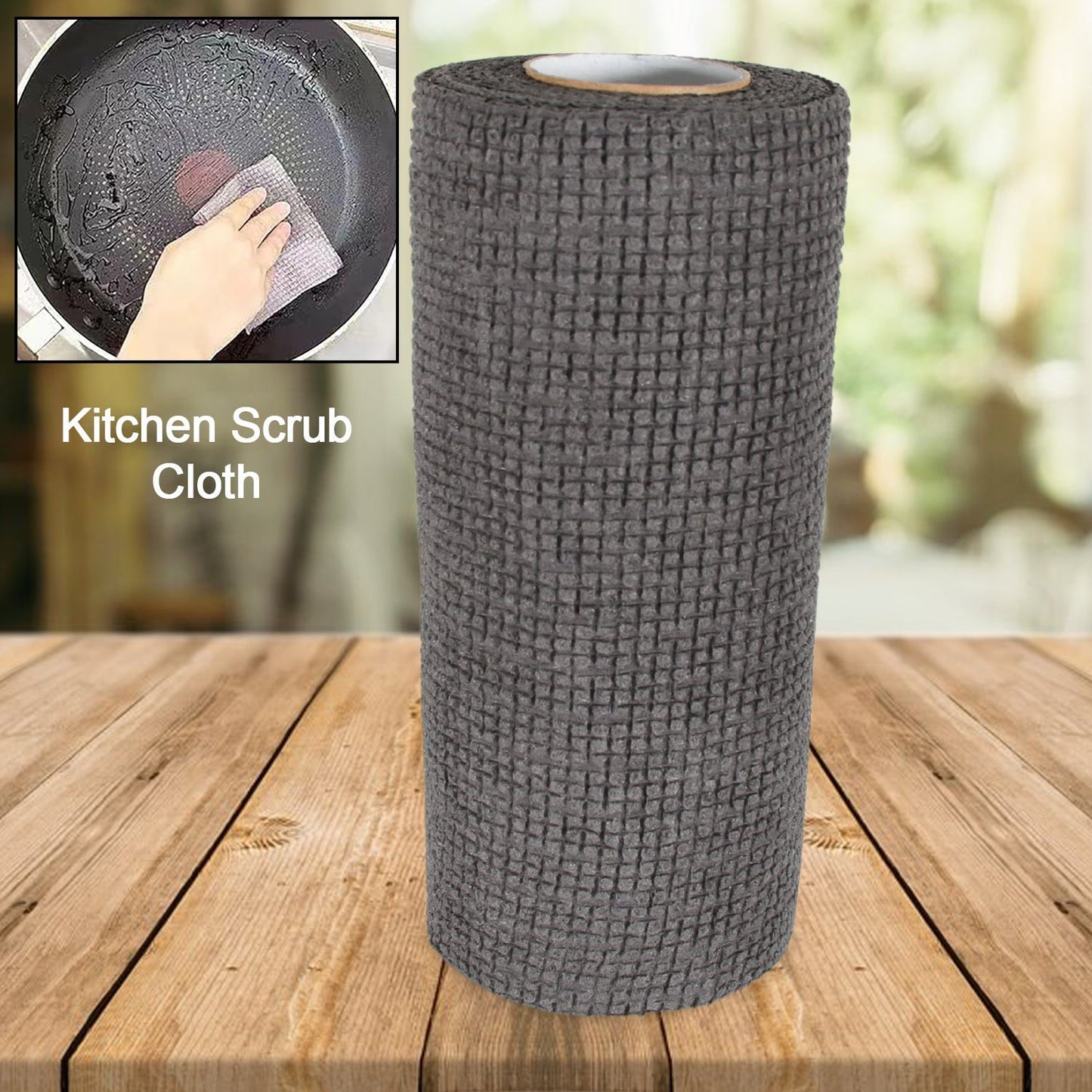 Durable Microfiber Kitchen Scrub Cloth (20×22cm, 1 Pc) signaturekarts