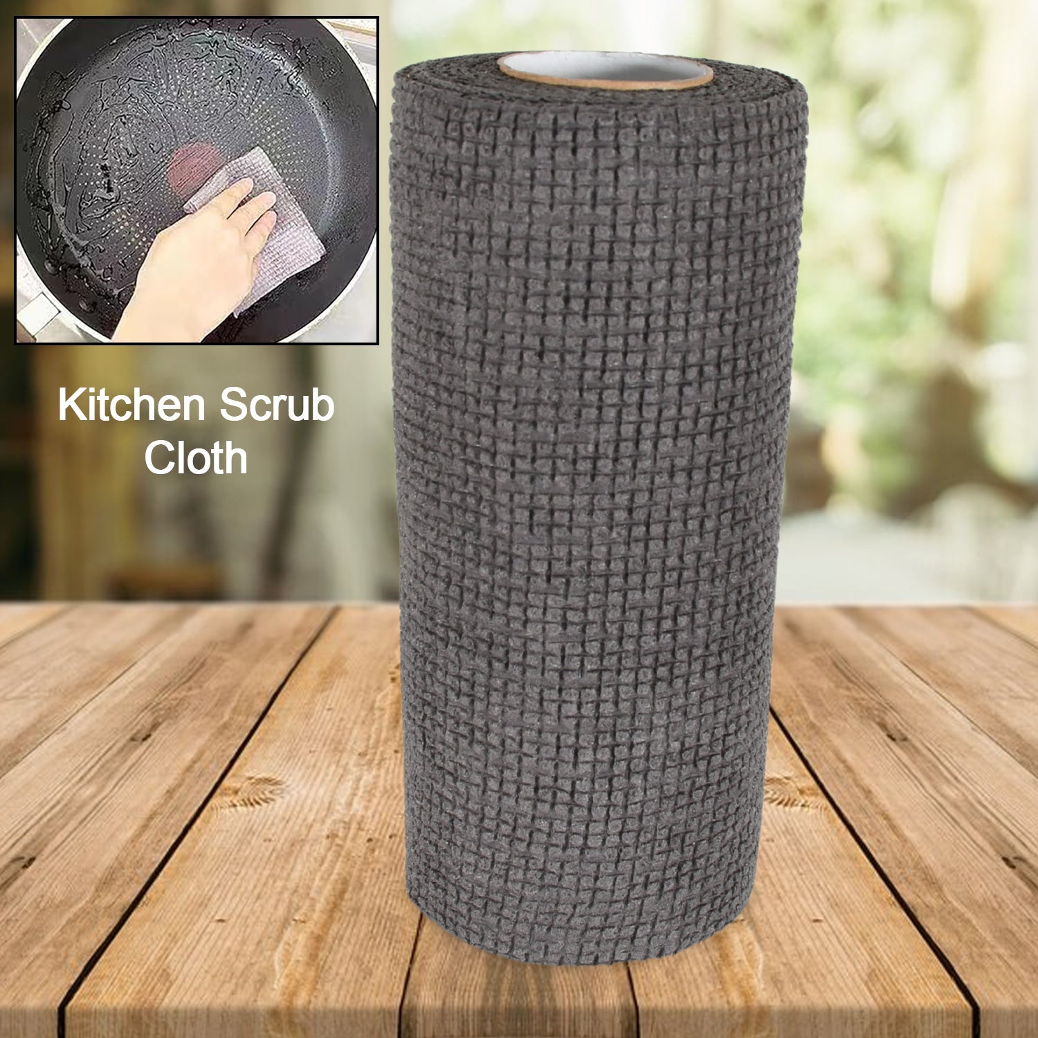 Durable Microfiber Kitchen Scrub Cloth (20×22cm, 1 Pc) signaturekarts