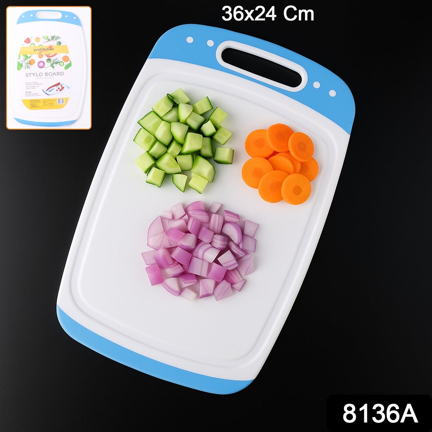 Ganesh Vegetables and Fruits Cutting Chopping, Plastic Board (1 Pc) Signaturekarts