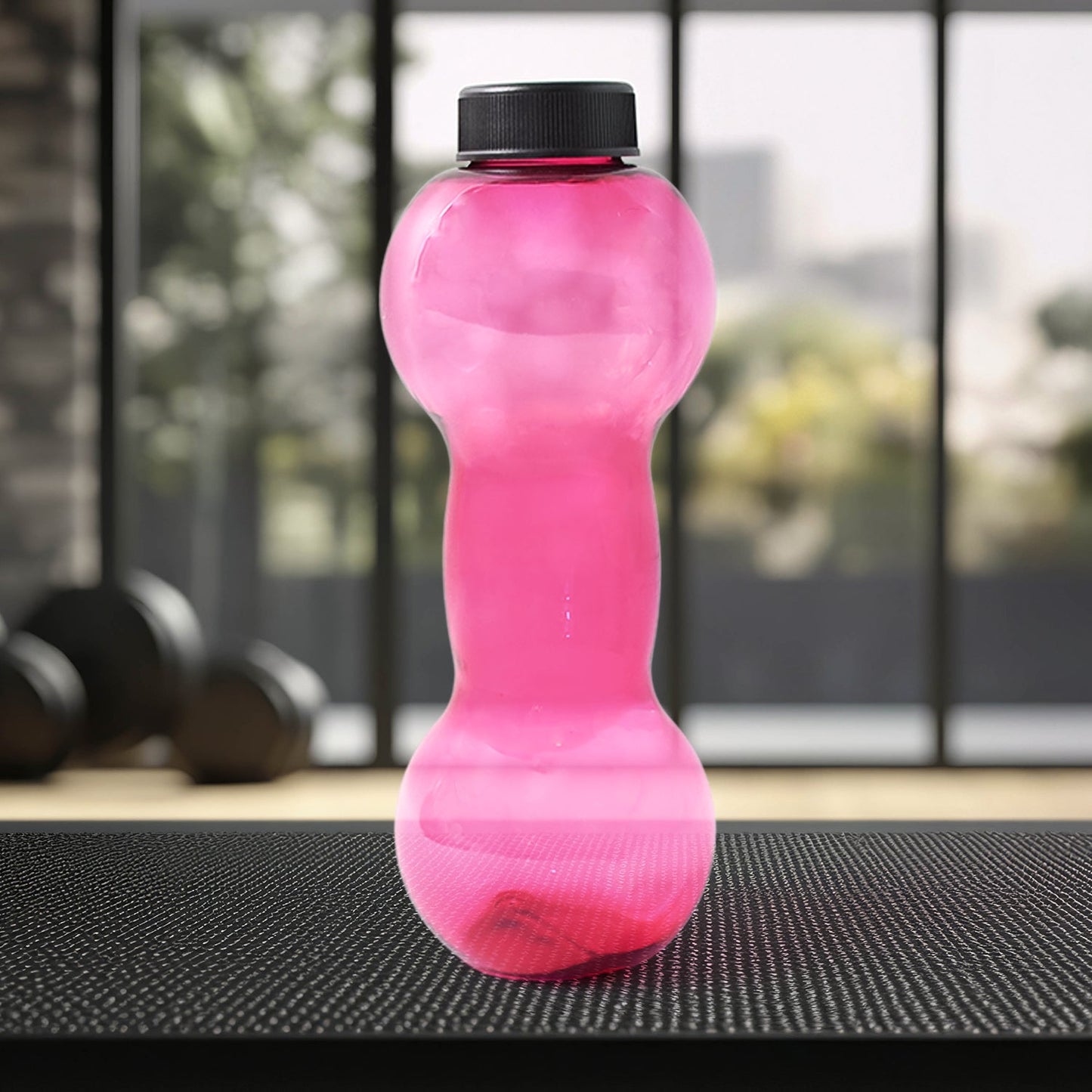 Unbreakable Plastic dumbbell Shape Water Bottle  (550 ml / 1 Pc) Signature kart