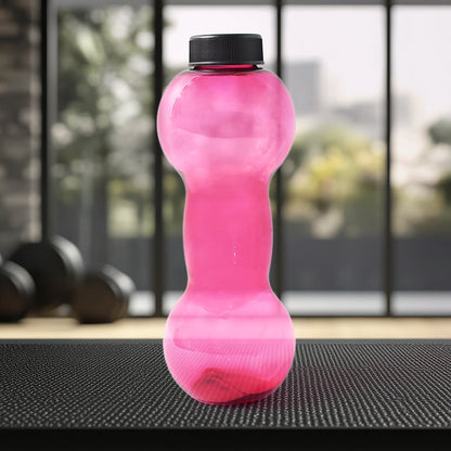 Unbreakable Plastic dumbbell Shape Water Bottle  (550 ml / 1 Pc) Signature kart