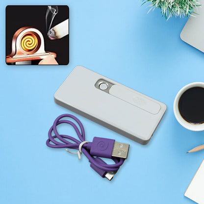 Stylish Electric USB Lighter for Men & Women (Rechargeable, Windproof) signaturekarts