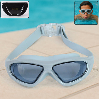 Knx Premium Wide Vision Swimming Goggles With protective hard case (1 Pc) Signature kart