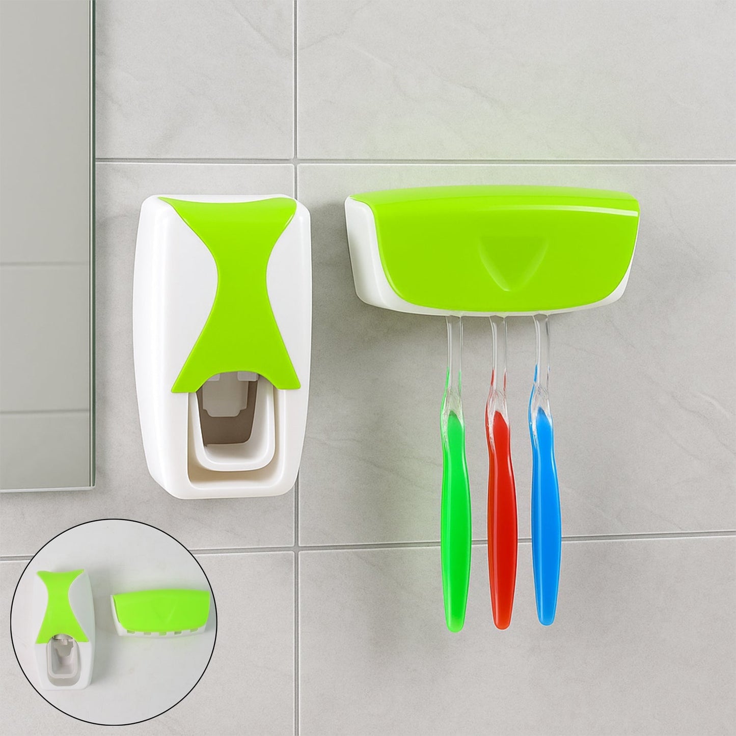Toothpaste Dispenser & Tooth Brush with Toothbrush Signature Kart