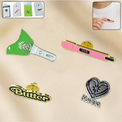 Stylish Metal Badge Pin – Single Piece (Random Design) Signature kart