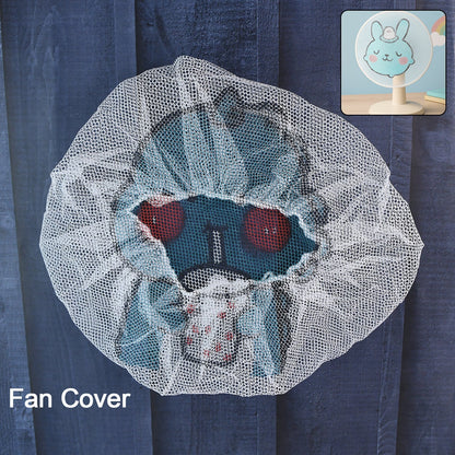 Cute Cartoon Character Fabric Mesh Fan Cover (1 Pc / Mix Design) Signature kart