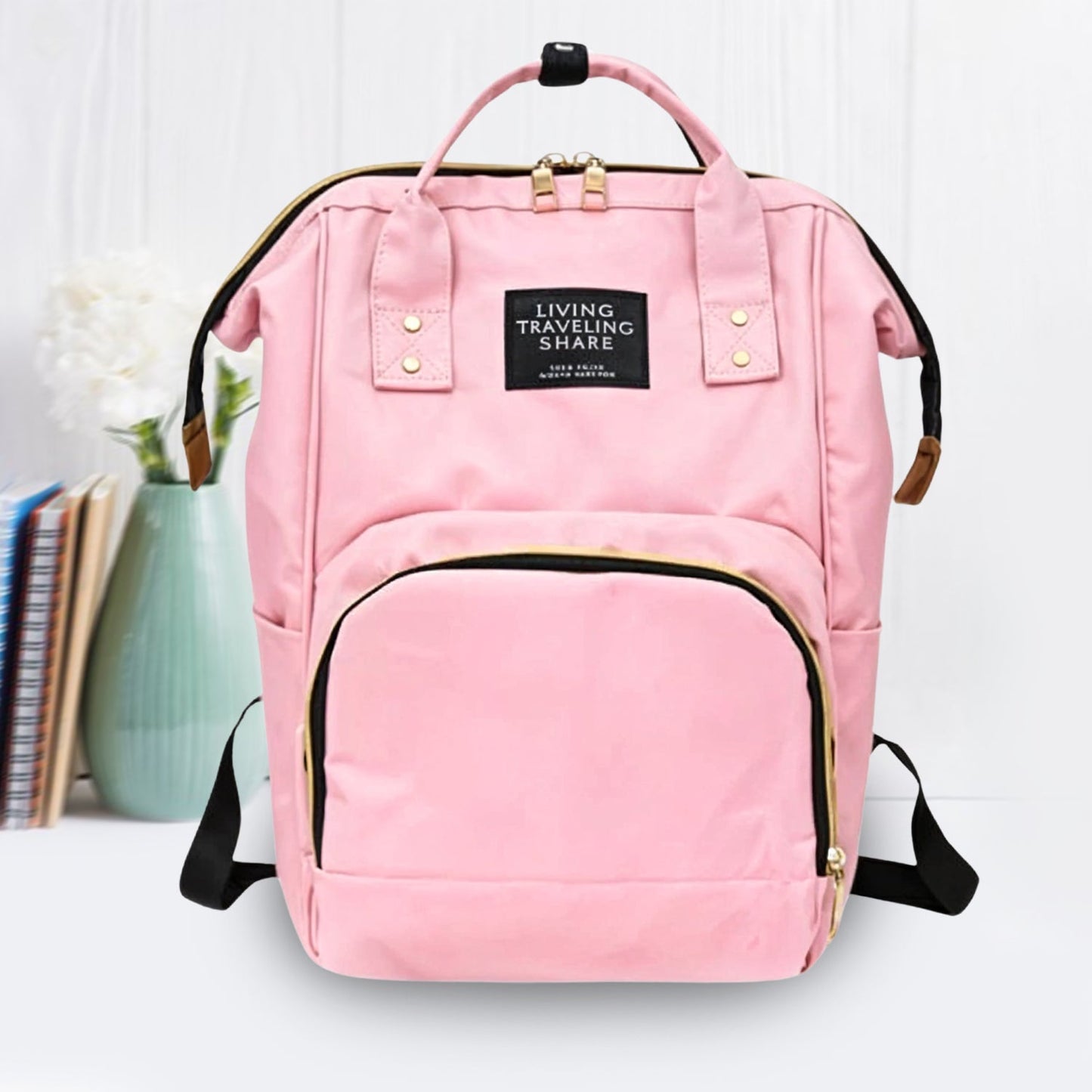 Multipurpose Large Capacity Mom's Backpack Diaper Bag (1 Pc) signaturekarts