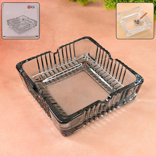Square Glass Misti Crystal Quality Cigar Cigarette Ashtray Your Brand
