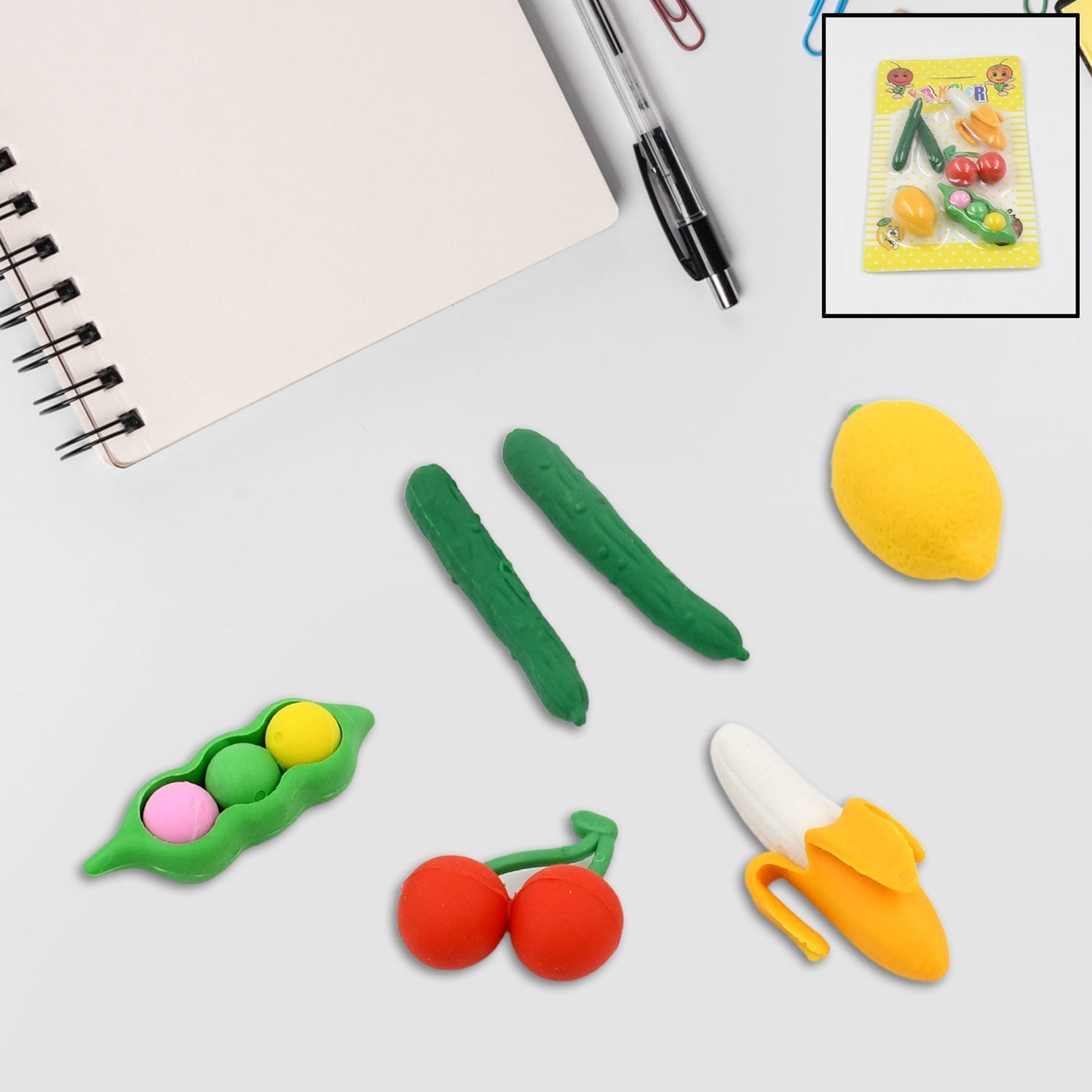 3D Mix Design Fancy & Colorful Erasers – Novelty Set for Kids & School Prize (1 Set) signaturekarts