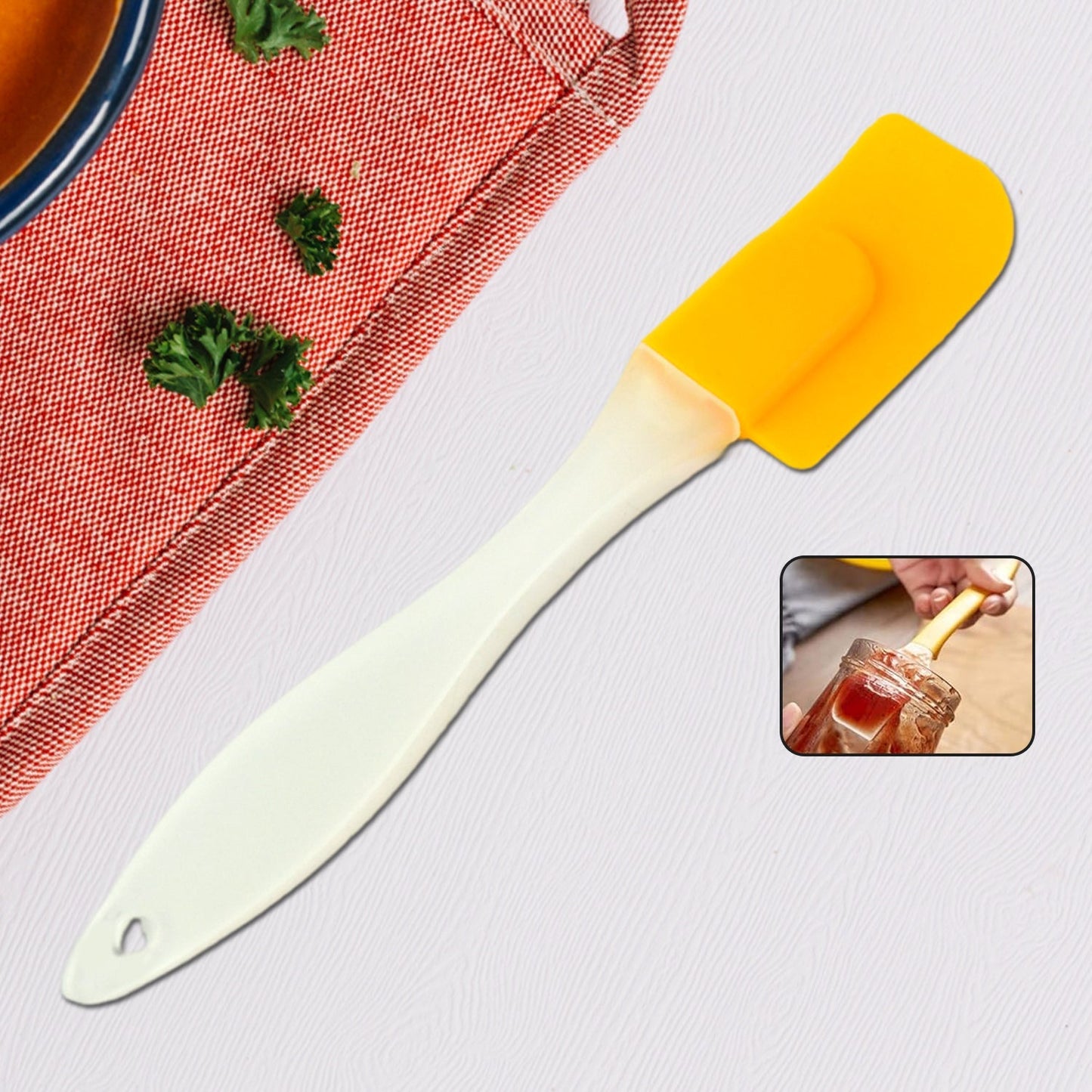 Silicone Cooking Spatula for Baking (1 Pc / 18 Cm) Signaturekarts