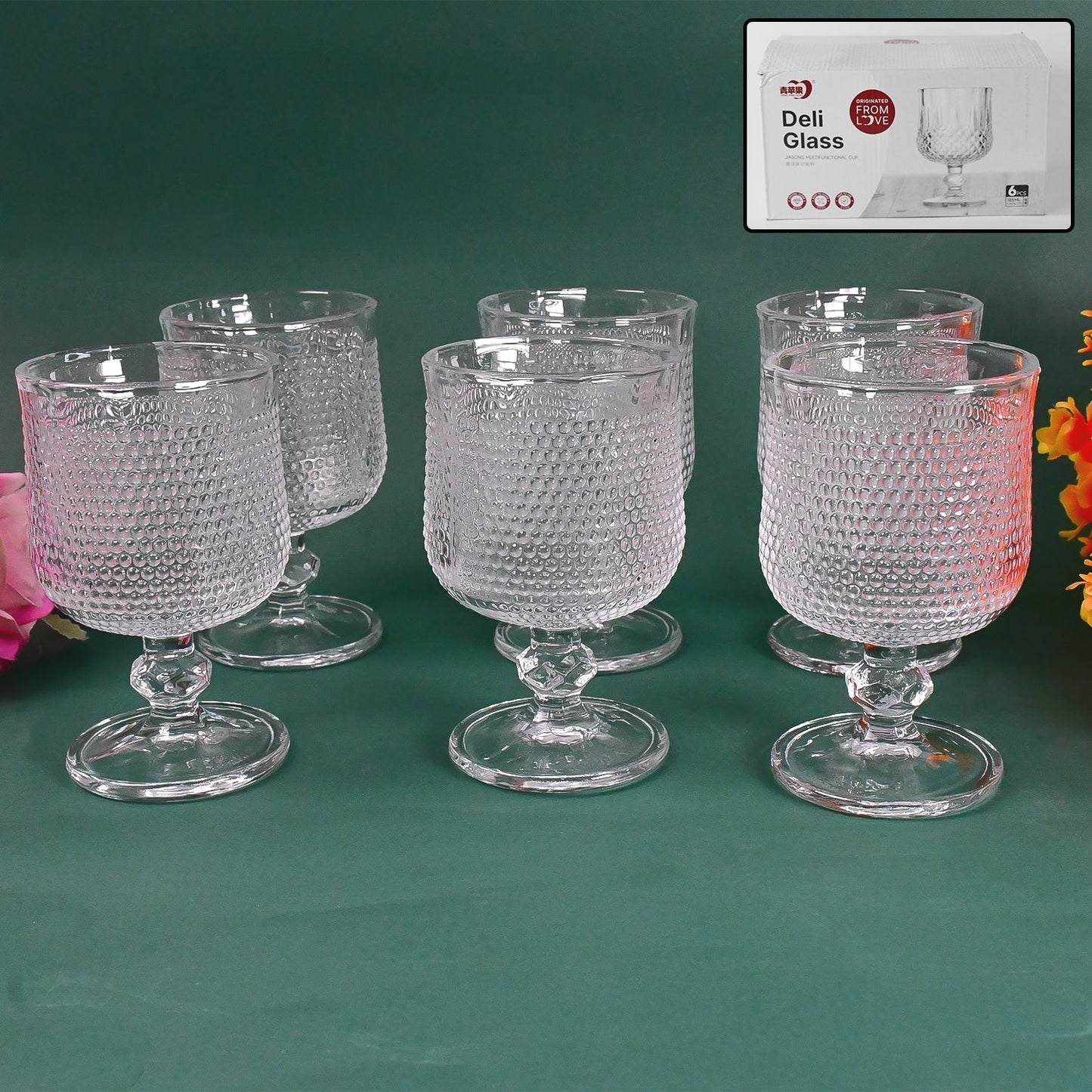 Juice water Glass Tumbler, Water glass (Set of 6 pcs / 185 ML) Signaturekarts