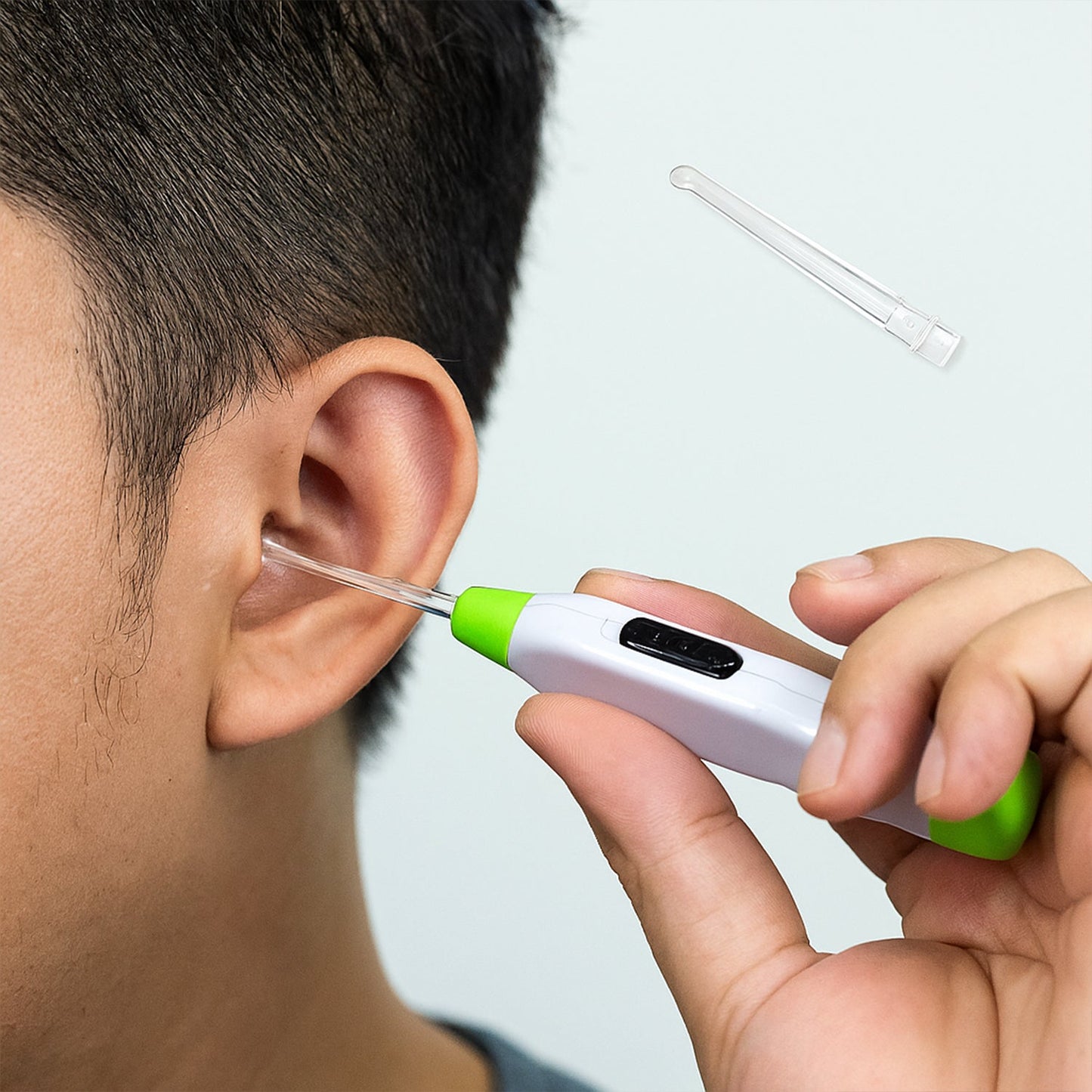 5-in-1 LED Flashlight Earpick with Interchangeable Transparent Ear Wax Removal Heads Signature Kart