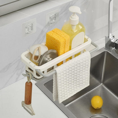 Hanging Drain Rack & Sponge Holder Basket for Kitchen Sink Storage signaturekarts