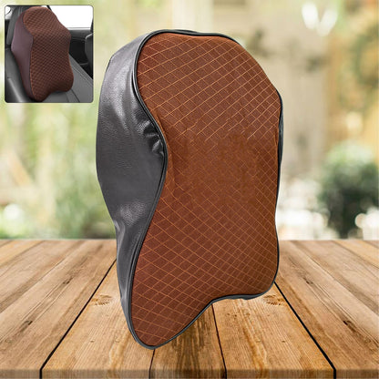 Say Goodbye to Neck Pain: Memory Foam Car Neck Pillow for Drivers (1 Pc, Mix Color) signaturekarts