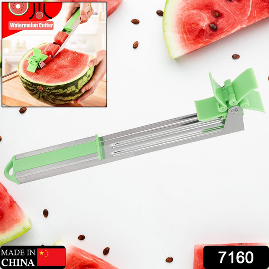 Stainless Steel Washable Watermelon Cutter – Windmill Slicer & Peeler signaturekarts