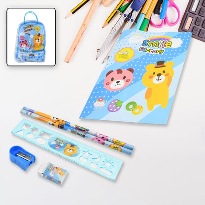 Stationery Kit for Kids - Stationery Set (6 Pcs Set / Mix Design) signaturekarts