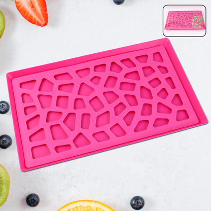 Plastic Kitchen Tray with Modern Hollow Design (40x25 cm) Signature Kart
