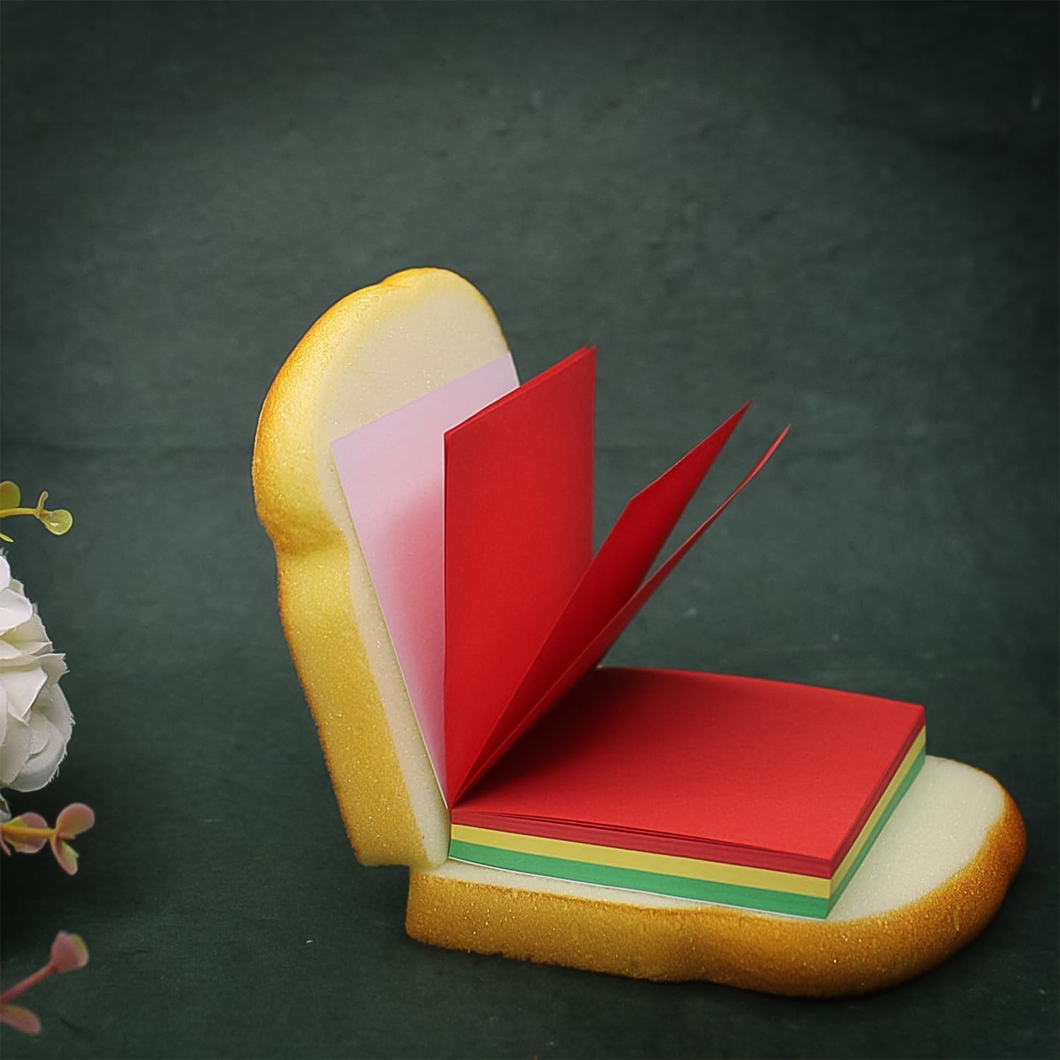 Sandwich Shaped Note / Sticky Notes / Memo Notes, Unique Mini Notes (Multicolor) Signaturekarts