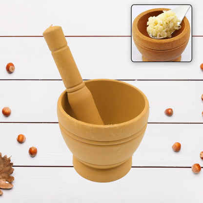 Mortar and Pestle Spice Grinder - Traditional Khalbatta for Kitchen Herb signaturekarts