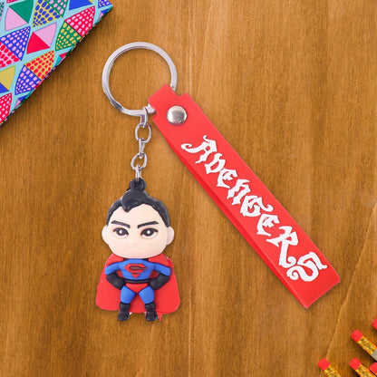 Cute Cartoon Silicone 3D Key Chain with Metal Hook & Strap (Pack of 1) Signaturekarts
