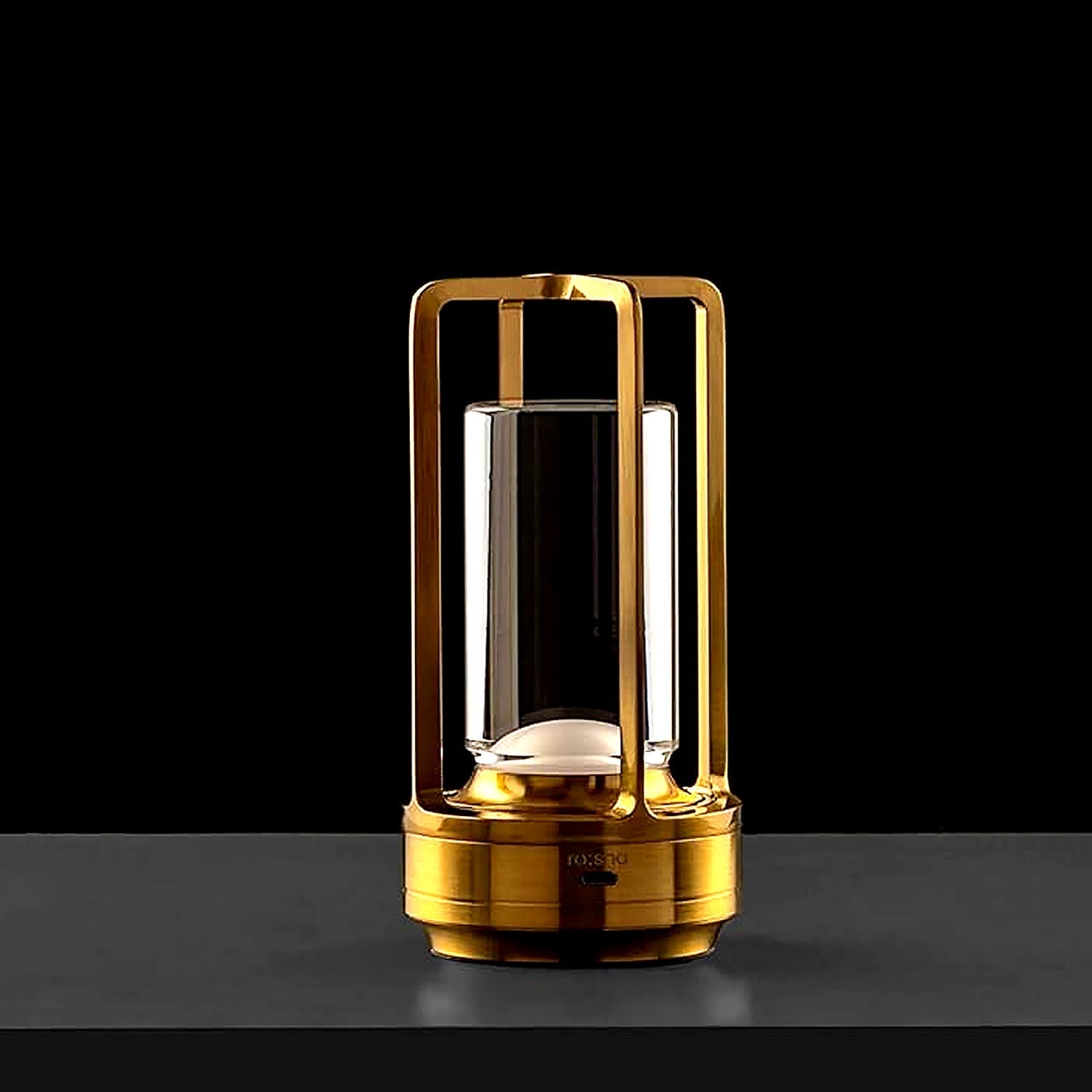 Crystal Lantern Table Lamp Rechargeable Cordless LED Light with 3 Colors 1 Pc signaturekarts