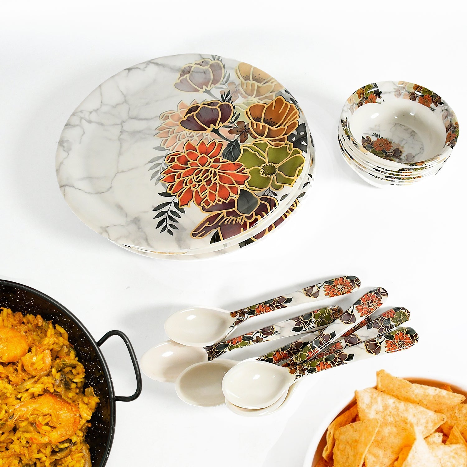 Dream 18-Piece Plastic Dinner Set signaturekarts
