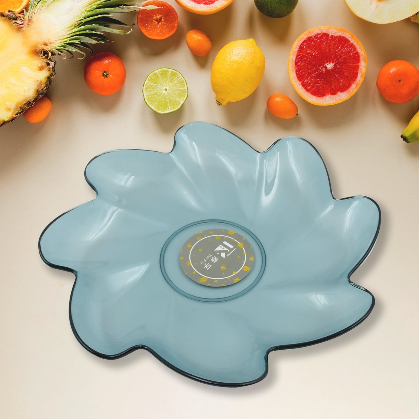 Flower Shape Kids Plastic Plate - for Dinner, Snacks & Party Supplies (1pc) signaturekarts