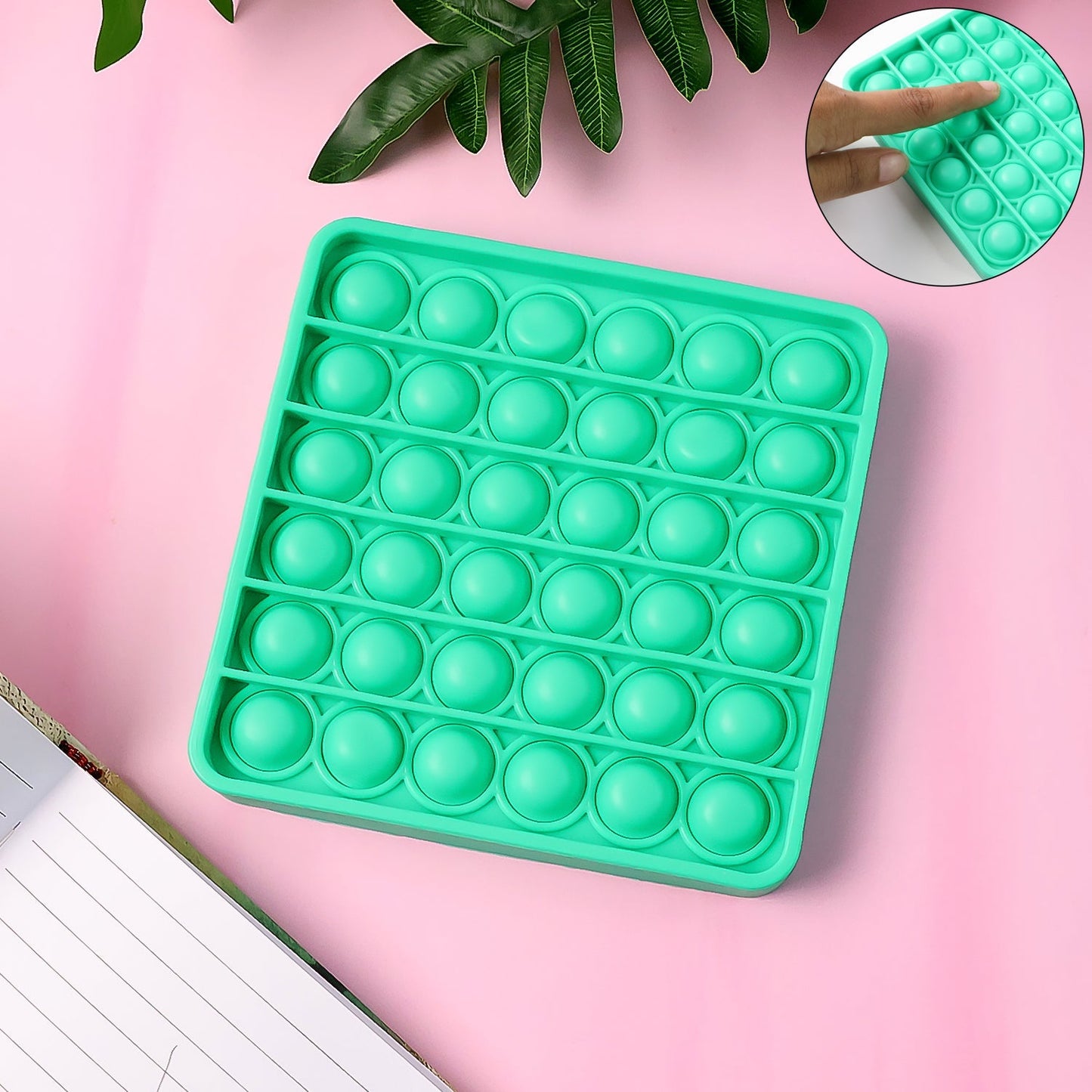 Premium Square Shape Silicone Pop It Fidget Toy (1 Pc) signaturekarts
