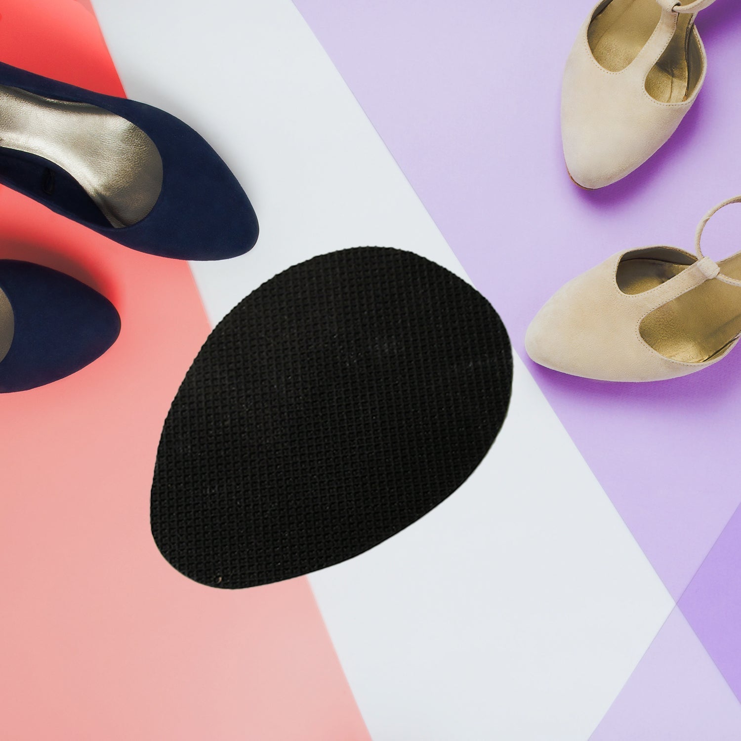 Non-Slip Shoe Pads, Rubber Shoe Sole Protector Pads,  for Ladies Shoes, High Heels signaturekarts