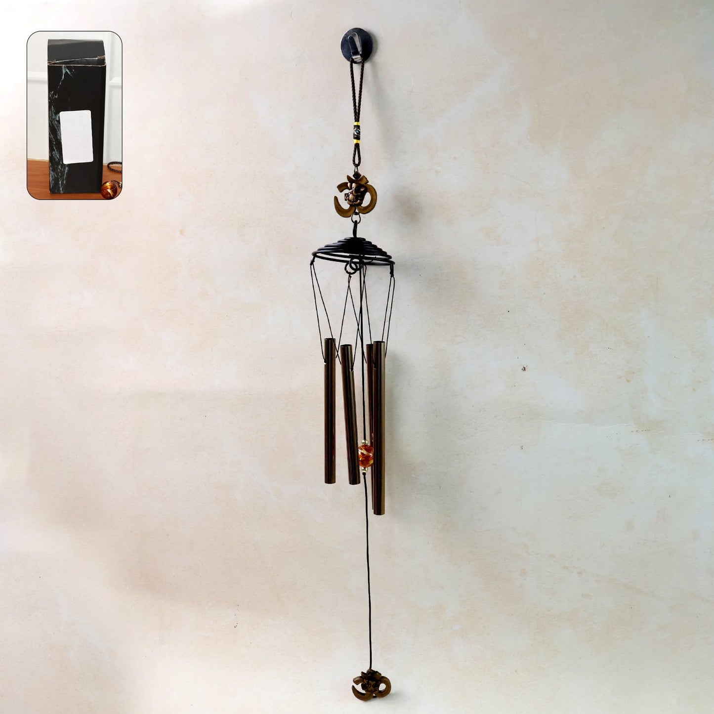 Metal Wind Chime with Om Symbol (1 Pc) signaturekarts