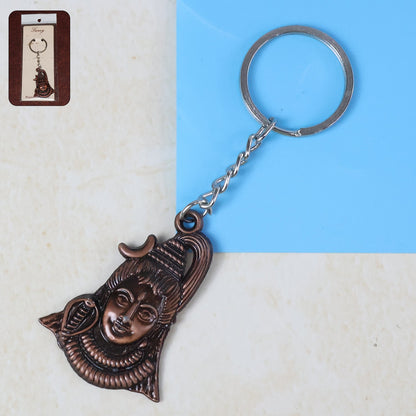 Lord Shiva & Adiyogi Metal Keychain Set (2 Pc Mix Design signaturekarts