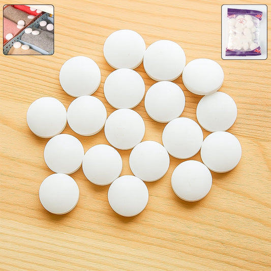 Premium Naphthalene Mothballs & Cupboard Deodorizer Tablets (1 Packet / 20 Gm) signaturekarts