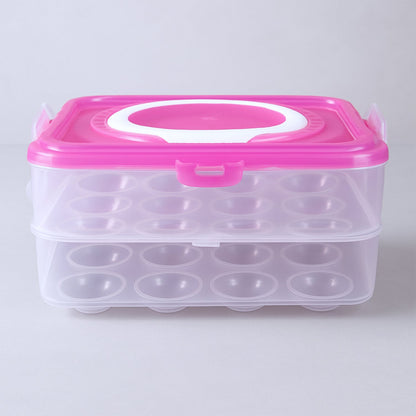Double Layer 24 Grid Egg Storage Box for Egg Storage Container Your Brand