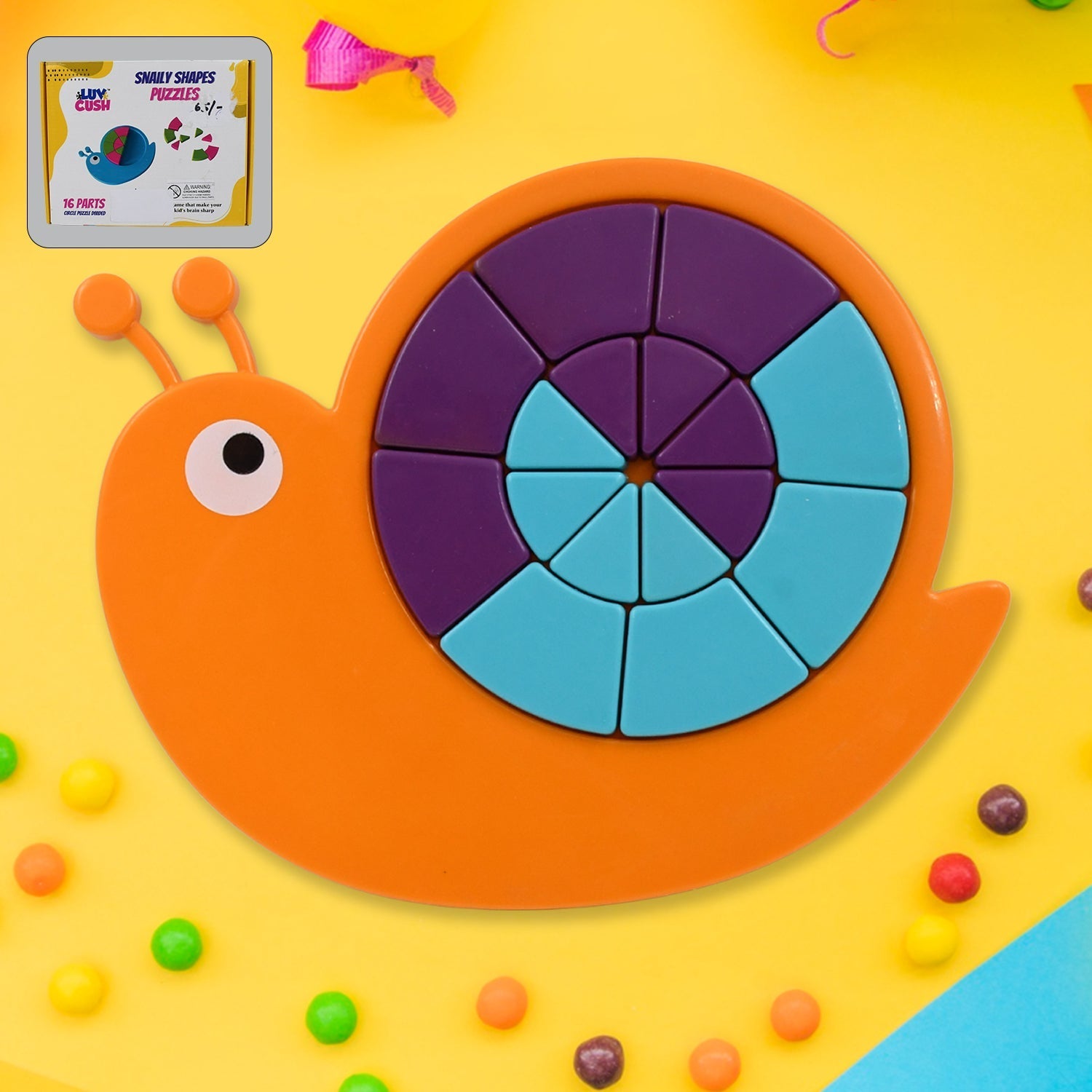 Mini Snail Puzzle – STEM Educational Toy, Puzzle Games for Ages 3-6 (Mix Color) signaturekarts