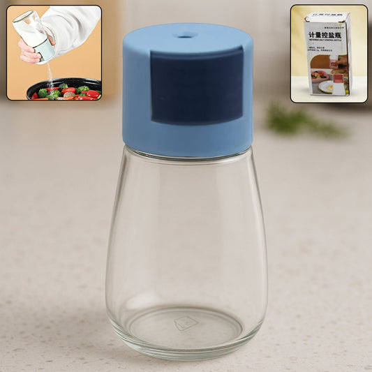 Glass Salt Dispenser for Cooking with 0.5g Precision (1 Pc) signaturekarts