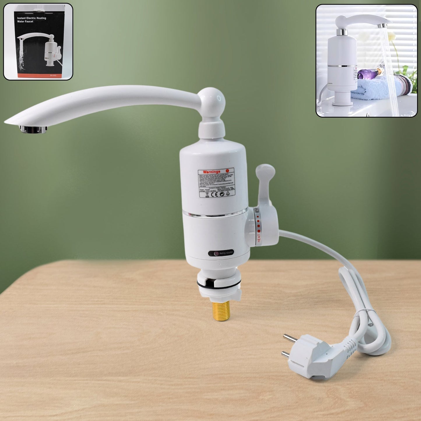 Instant Heating Electric Water Heater Faucet Tap (1 Pc / Mix Design) Signature Kart