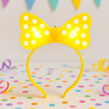 LED Glowing Bow Hairband (1 Pc) Signature kart