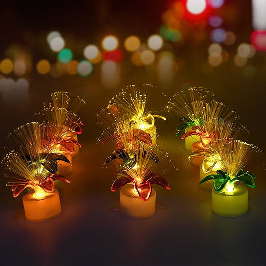 Pack of 12 Mini Fiber Optic LED Table Centerpieces for Diwali Your Brand