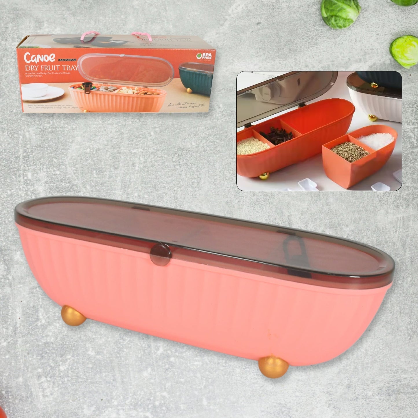 Spice Bottle Spice Jar Durable Seasoning Box Food Grade Tray for Kitchen  1 Pc signaturekarts