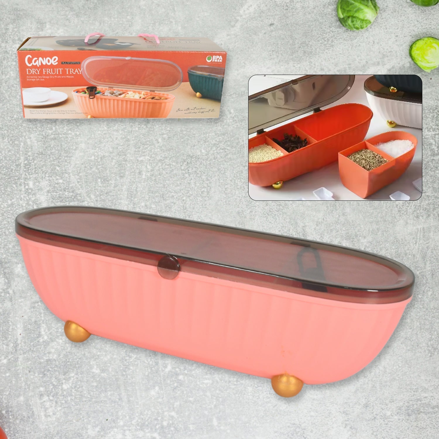 Spice Bottle Spice Jar Durable Seasoning Box Food Grade Tray for Kitchen  1 Pc signaturekarts