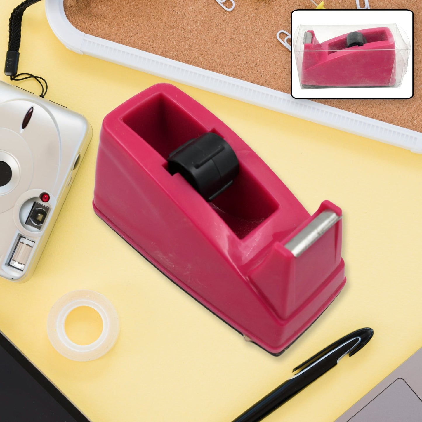 Plastic Tape Dispenser & Cutter for Home, Office & School  (1 pc / B Grade) signaturekarts