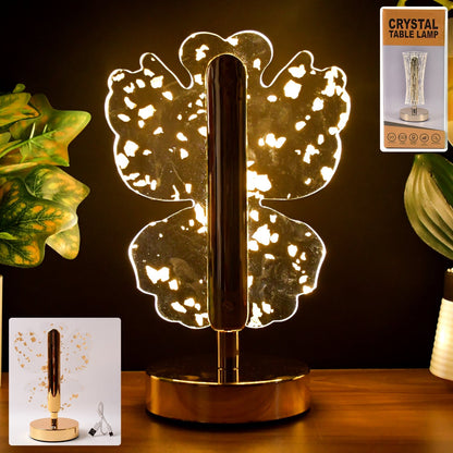 Luxury Golden Crystal LED Table Lamp (1 Pc) signaturekarts