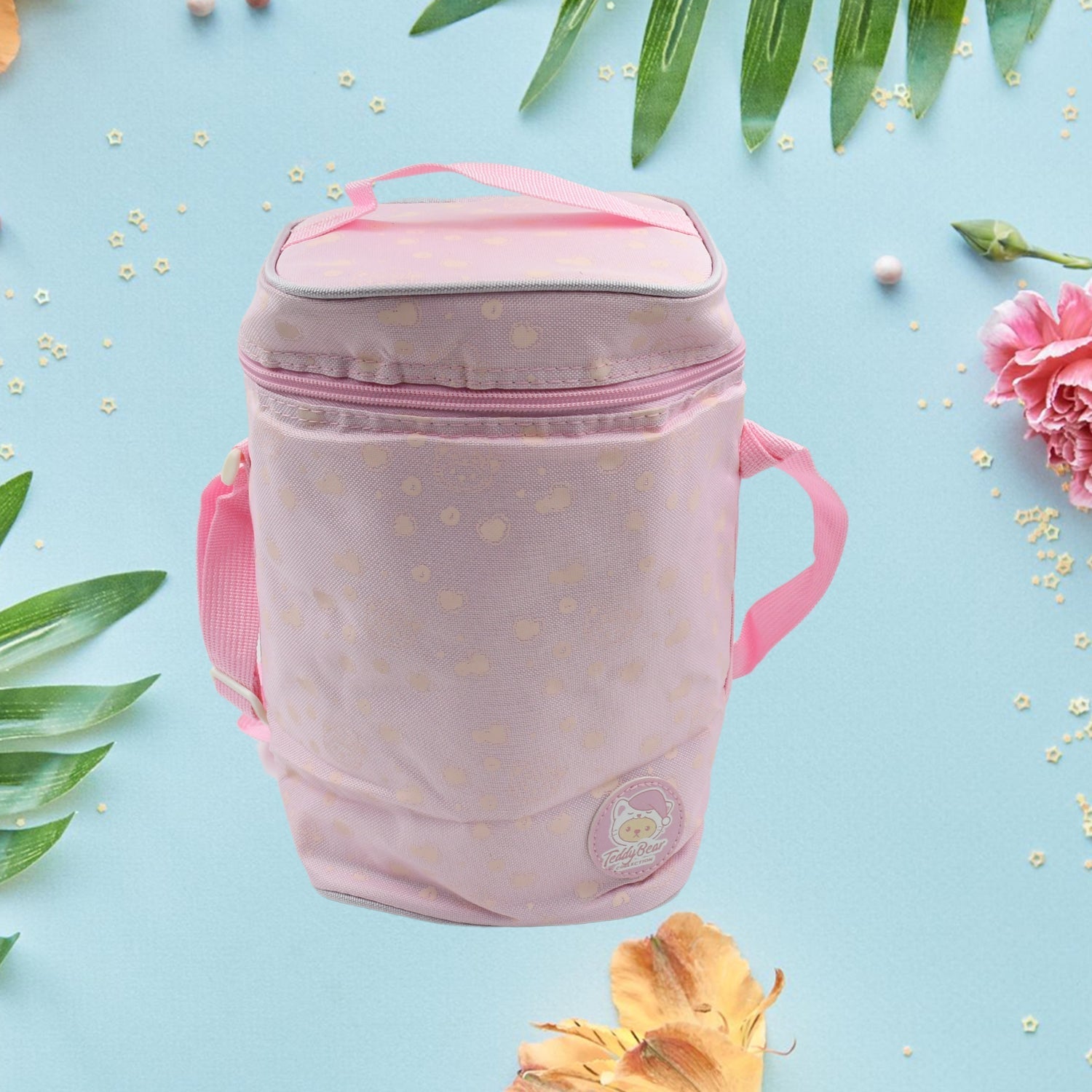 Cute Animal Zip Lunch Bag with Adjustable Strap – Reusable & Durable (1 Pc) signaturekarts