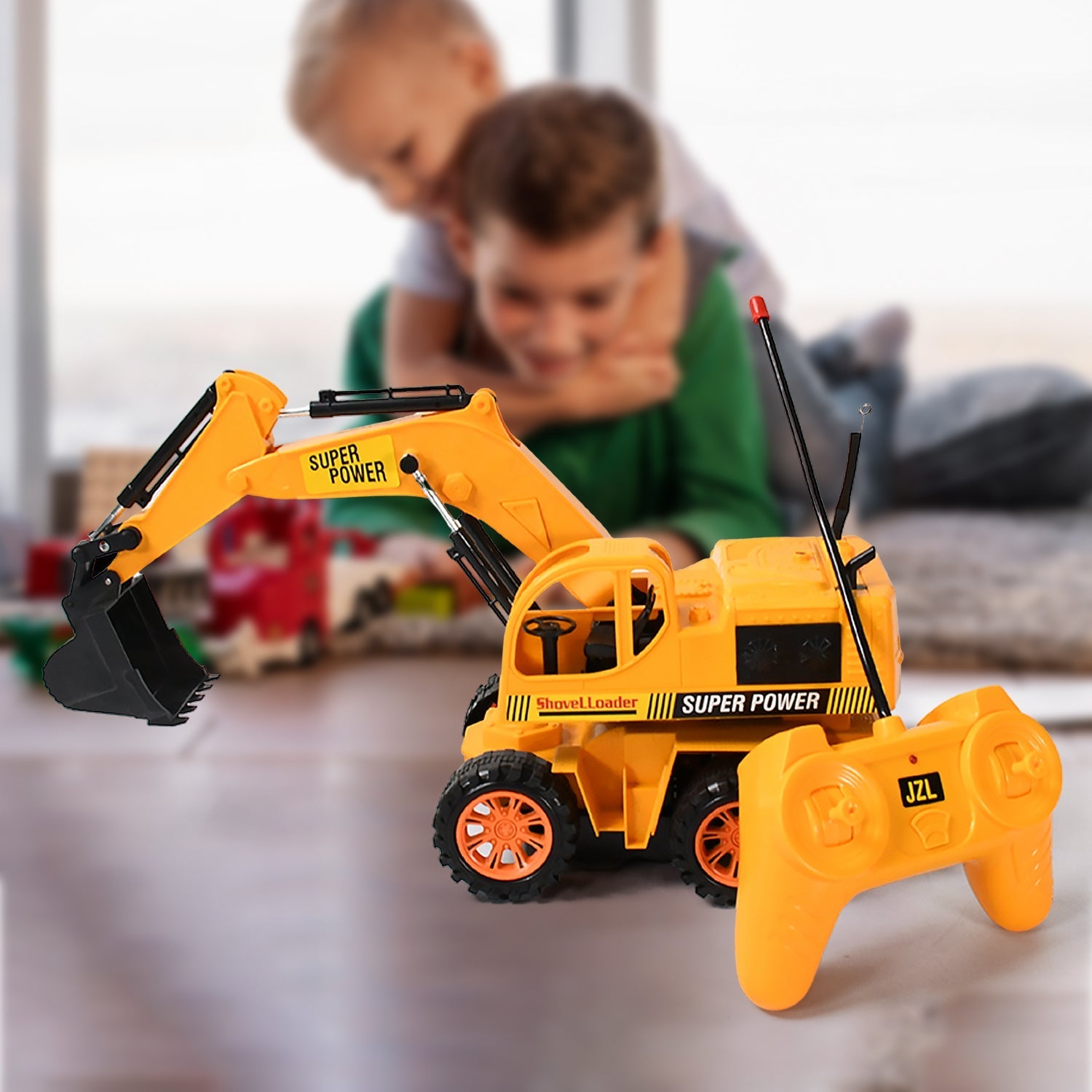 Plastic JCB Construction Toy Remote Control Super Power JCB Truck Toy for Kids 1 Set signaturekarts