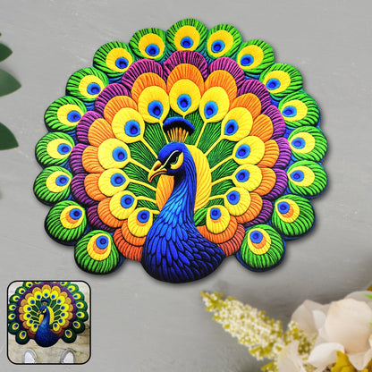 Peacock Design Anti-Slip Floor Mat - (1 Pc) signaturekarts