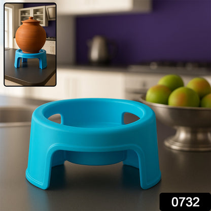 Multipurpose Unbreakable Plastic Matka Stand / Pot Stand Signature Kart